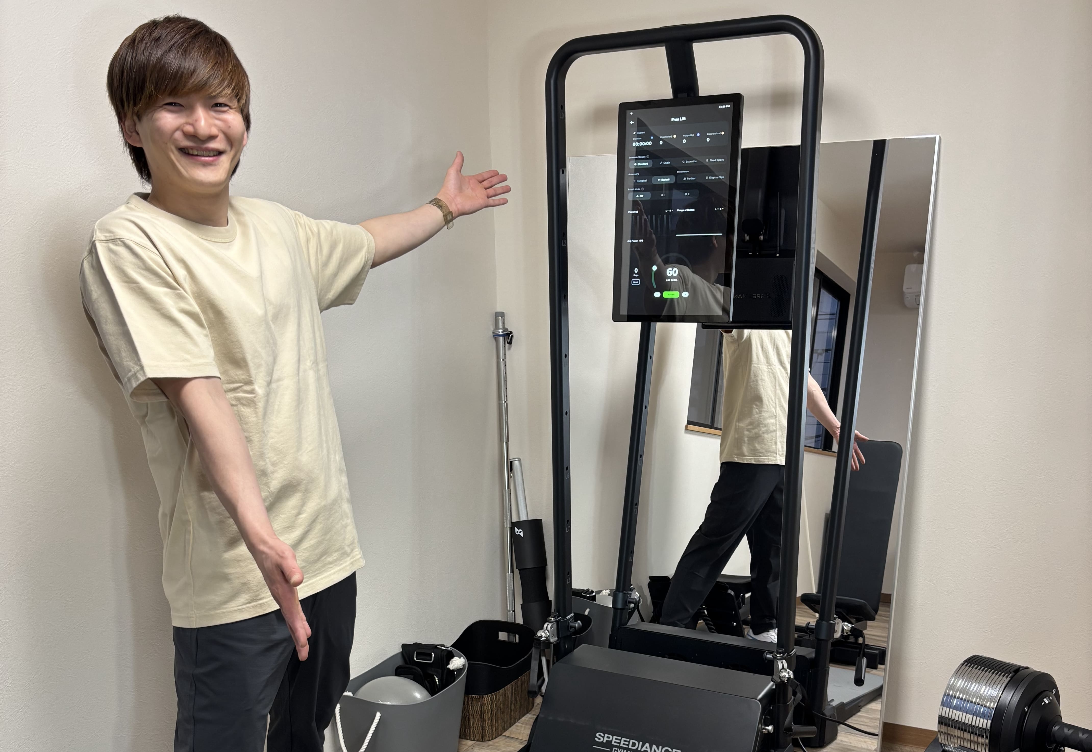 北上市パーソナルジム トレーニングにも最適なマシーン